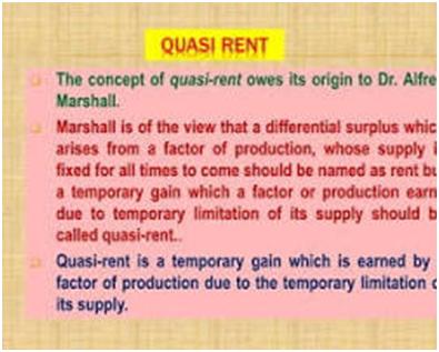 COST AND REVENUE ANALYSIS- part 4,THE THEORY OF DISTRIBUTION, Types of Rent